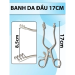 Banh da đầu, banh tự động 17cm Đầu móc nhỏ D1,5 R1,5 lớn D2 R1,5 rộng banh 9cm