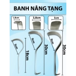 Banh nâng tạng, Deaver Retractor, Banh dấu hỏi, Banh Deaver 30cm x 3,8cm cong 9cm, 30cm x 5cm cong 9cm, 18cm x 1,8cm cong 5cm