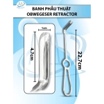 banh phẫu thuật Obwegeser Retractor, banh phẫu thuật hàm 22.7cm VÙA d4.7cm r1cm