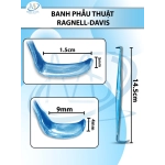 Banh phẫu thuật Ragnell-Davis 14.5cm 15x5mm 9mmx4mm FULL XANH