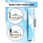 Banh phẫu thuật Ragnell-Davis 14.5cm 15x5mm 9mmx4mm  XANH
