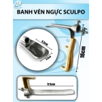 Banh vén ngực Sculpo Dài 16cm đầu dài 17,5cm dài cong 4,3cm rộng 3,5cm