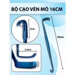 Banh vết mổ 16cm tích hợp móc đôi 0,7cm, bồ cào vén mô, móc phẫu thuật mũi