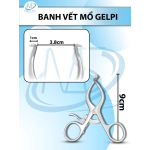 Banh vết mổ Gelpi 9cm đầu D1cm R3.8cm, banh tự giữ