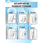 Bộ nhíp nối mi 6 cây ( BAO TEST) -NHIỀU MÀU