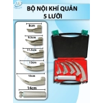 Bộ nội khí quản 5 lưỡi 8cm, 9,5cm, 11,5cm, 13cm, 15cm tay cầm 14cm
