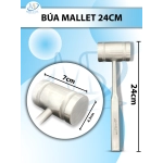 Búa xương Mallet phẫu thuật Dài 24cm D7cm R4.3cm, nặng 1.164g