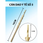 Cán dao y tế số 3 16cm, cán dao phẫu thẩm mỹ, lắp dễ