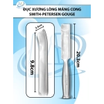 Đục xương lòng máng cong Smith-Petersen gouge 20.3cm D9.8cm R2.5cm nặng 266g