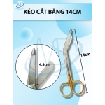 Kéo cắt băng, bông gạc nhiều size 14 cm, 16 cm, 18 cm