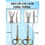 Kéo cắt chỉ 11,5cm, kéo cắt da, cắt mô super cut thép j2