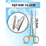 Kẹp kim Dài 14.3cm, đầu D1.4cm R3mm