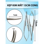 Kẹp kim mắt 15cm cong, kẹp kim lá, pen kẹp kim vi phẫu