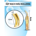 kẹp mạch máu bulldog 4cmx1.5mm cong (4cm D 1.2cm R1)