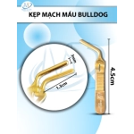 kẹp mạch máu bulldog cong 4.5cmx3mm (4.5cm D1.3cm R3mm)
