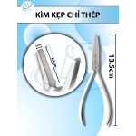 Kìm kẹp chỉ thép 13.5cm, đầu D2.5cm R5mm