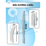 Mài xương 2 đầu 20cm, Đầu cong (D3cm R7mm)  đầu thẳng( D1.7cm R6mm)