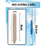 Mài xương 2 đầu Dài 20,5cm đầu 4cm x 0,7cm, 2 đầu giống nhau