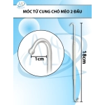 Móc tử cung chó mèo 2 đầu Dài 18cm R1cm