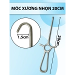 Móc xương nhọn 20cm, Bone hook Rộng móc 1,5cm dài 20cm