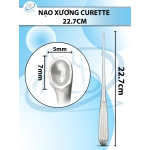 Nạo xương curette Dài 22.7cm nhỏ(D7mm R5mm)