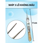 Nhíp 3 lỗ không mấu, nỉa 3 lỗ, nhíp bishop không mấu