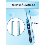 Nhíp 3 lỗ mấu 0.3 full xanh