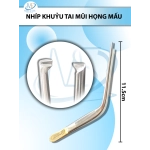 Nhíp khuỷu tai mũi họng 12.5cm Mấu, Đầu nhíp 1.5mm