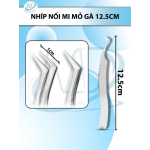 Nhíp nối mi mỏ gà, nhíp thông minh 12.5cm D1cm BẠC 12.7cm D1cm