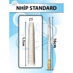Nhíp standard KM, Nhíp phẫu tích KM 16cm đầu nhíp d1,7cmxr2mm