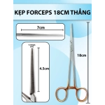 Pen kẹp 18cm thẳng, kẹp forceps 18cm thẳng, pen y tế