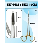 Pen kẹp kim và kéo 16cm, kẹp kim kéo chất lượng cao