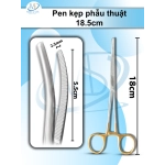 Pen kẹp phẫu thuật 18.5cm, đầu D5.2cm R3mm