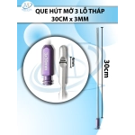 Que hút mỡ 30cm x 3mm 3 lỗ tháp D4 R3