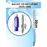 Que hút mỡ 30cm x 4mm 3 lỗ xéo lỗ D5.5mm R4mm