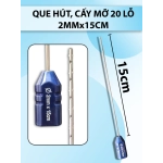 Que hút mỡ cấy 20 lỗ, que hút lỗ sắc bén cắt mỡ tốt 2mmx15cm