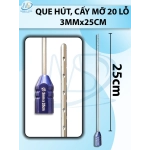 Que hút mỡ cấy 20 lỗ, que hút lỗ sắc bén cắt mỡ tốt 3mmx25cm, 20l 1x1mm
