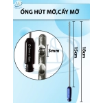 Que hút mỡ, cấy mỡ 2mm x 15cm 2 lỗ D3mm R2mm dài 18CM