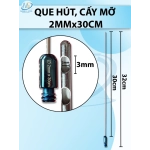 Que hút mỡ, cấy mỡ 2mm x 30cm 2 lỗ D3mm R2mm dài 32Cm