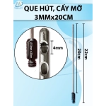 Que hút mỡ, cấy mỡ 3mm x 20cm 2 lỗ D4mm R3mm dài 22cm