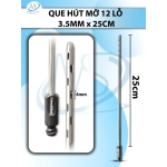 Que hút mỡ, kim hút  12 lỗ 3.5mmx25cm, lỗ r1.5 D4
