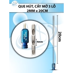 Que hút mỡ, kim hút  3 lỗ 2mmx20cm,  lỗ R2 D4