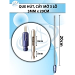 Que hút mỡ, kim hút  3 lỗ 3mmx20cm lỗ R2.5 D8 D5