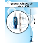 Que hút mỡ, kim hút mỡ 3 lỗ 1,5mmx15cm, lỗ D3 R1,5