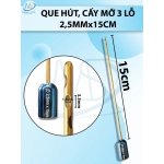 Que hút mỡ, kim hút mỡ 3 lỗ 2.5mmx15cm,lỗ R1,5 D3,5