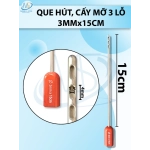 que hút mỡ, kim hút mỡ 3 lỗ 3mmx15cm, lỗ D4 R1,5