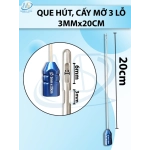 que hút mỡ, kim hút mỡ 3 lỗ 3mmx20cm, lỗ R1,5 D6 D3