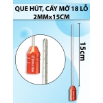 Que tiêm dung dịch 18 lỗ nhỏ 2mmx15cm, thân đỏ