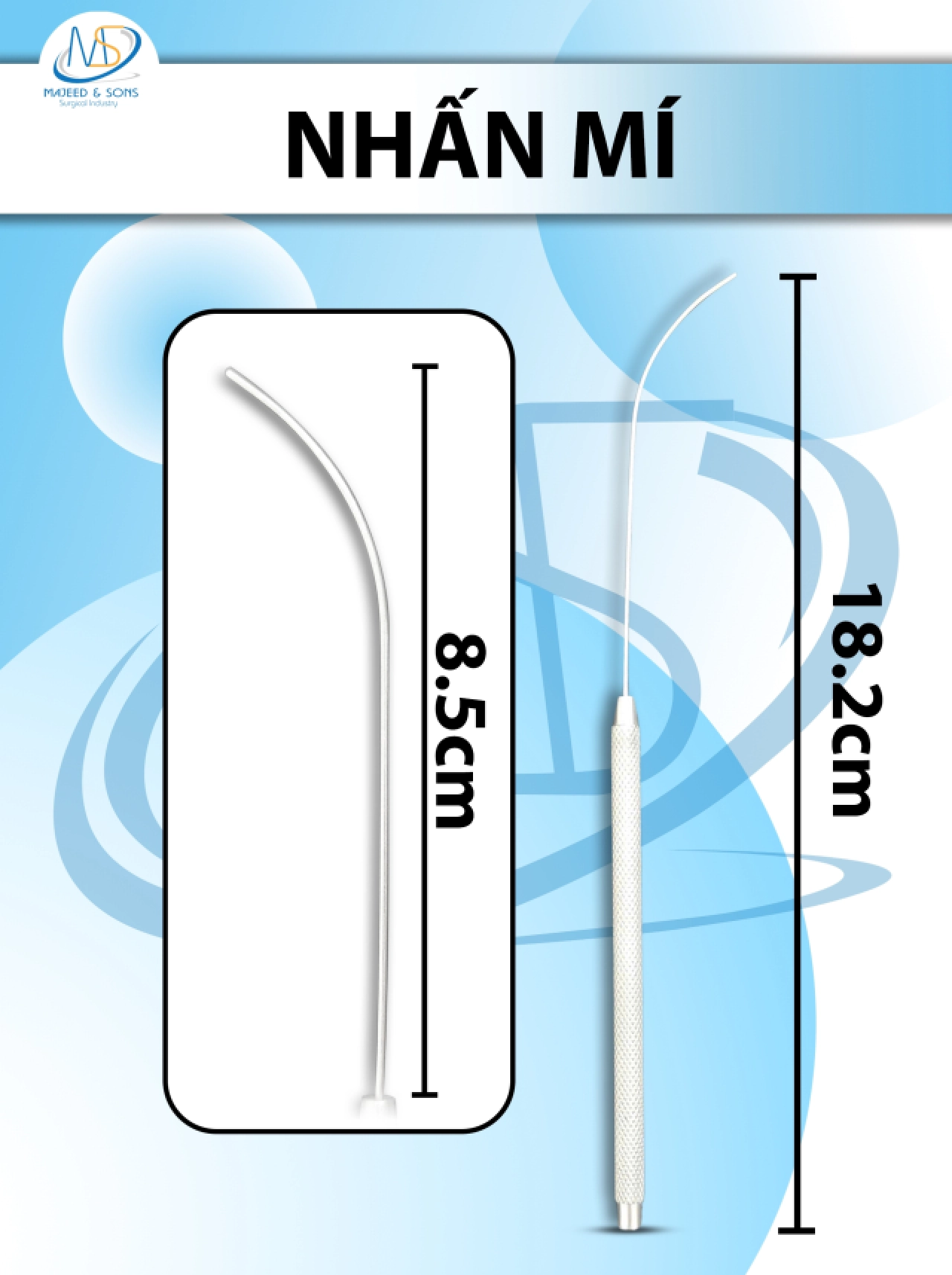 Cây nhấn mí 18.2cm D8.5cm
