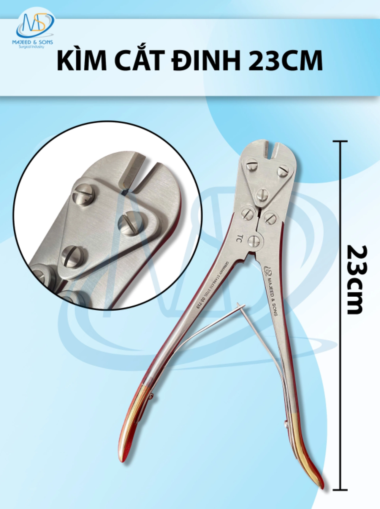 Kìm cắt đinh 23cm